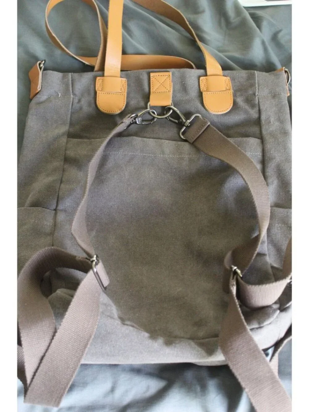 Pragma Style Quality  4-in-1 Crossbody Tote Bag Backpack Organizer Travel